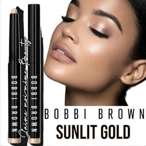 Bobbi Brown Metallic Shimmer Sparkle EyeShadow Stick in Sunlit Gold